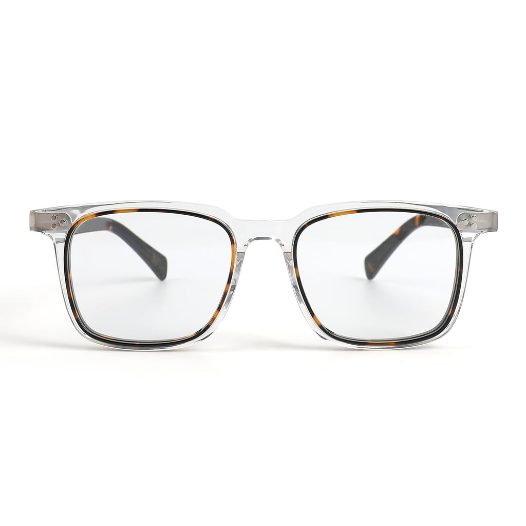 Acetate Frames TORTOISE/TRANSPARENT GLASSES