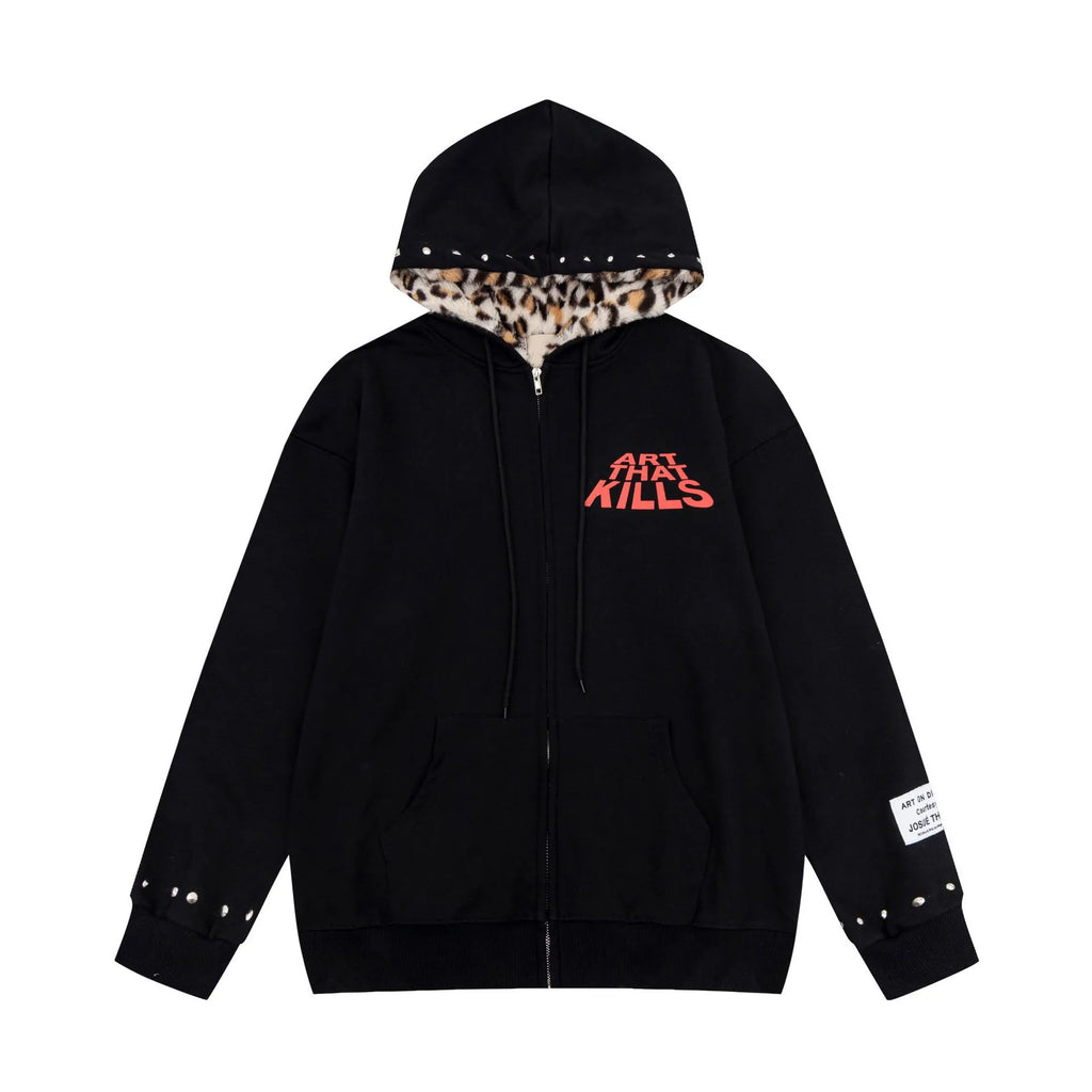 Oversized Plush Hoodie - Trendy Letter Logo Sweatshirt