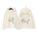 Palm Angels Broken Shark organic cotton hoodie