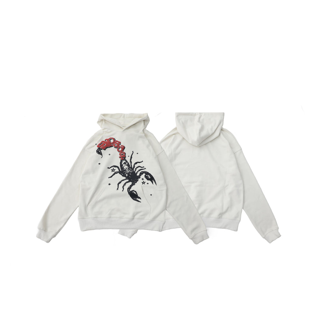 Sp5der x Mariah The Scientist Scorpion Hoodie Cream