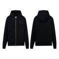 Maison Margiela MM6 Men's Zipper Hoodie Sweater Black