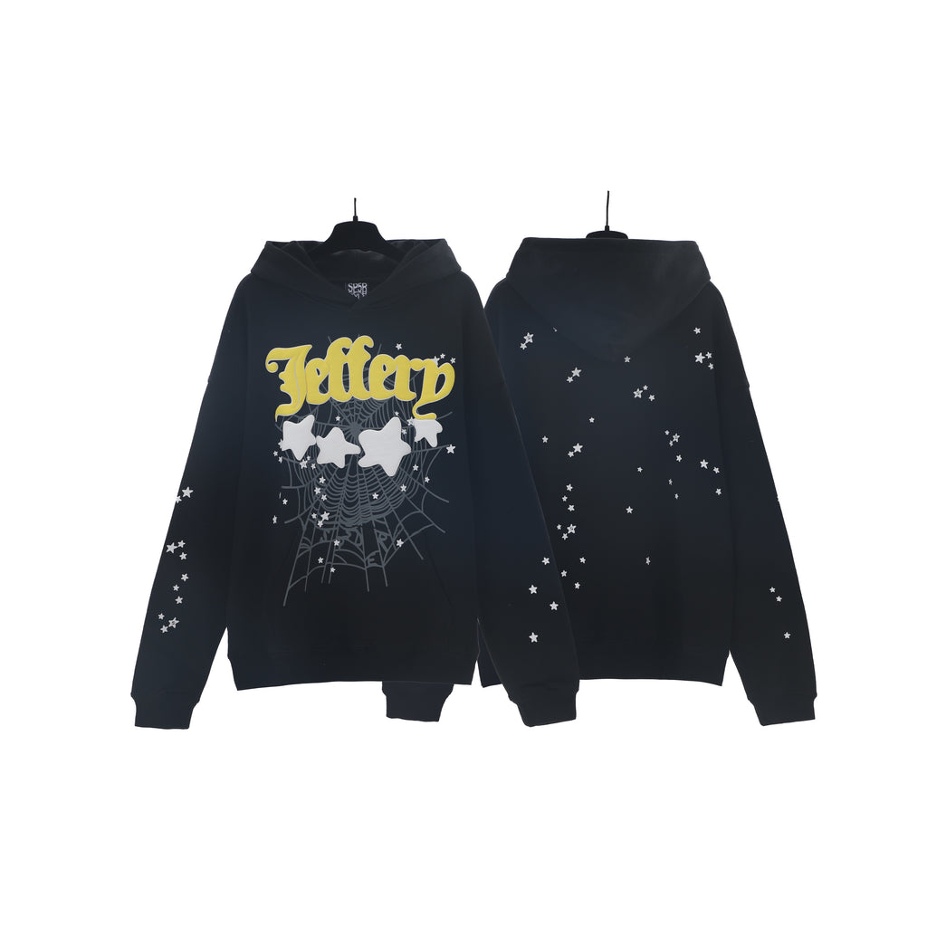 Sp5der Jeffery Hoodie Black