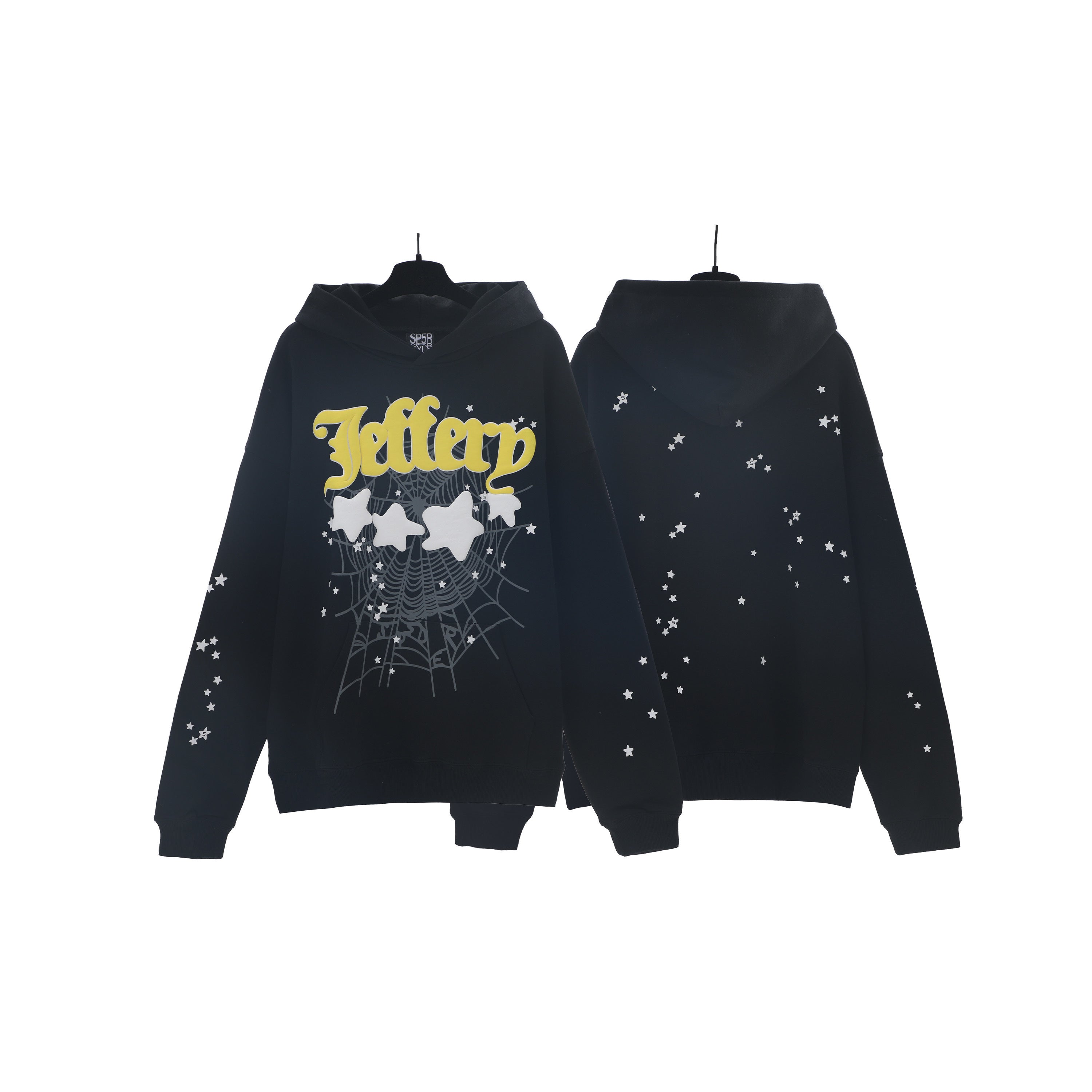Sp5der Jeffery Hoodie Black