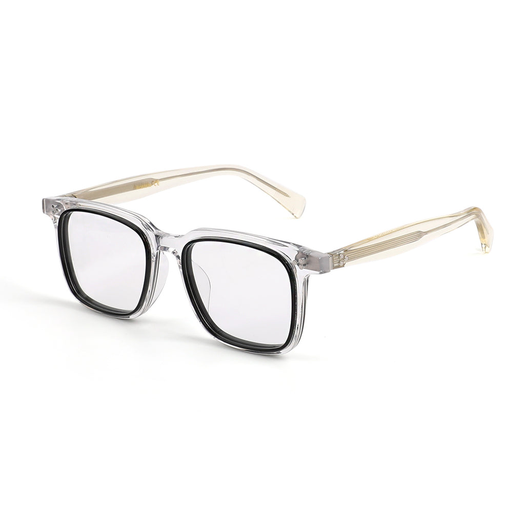 Acetate Frames BLACK/TRANSPARENT GLASSES