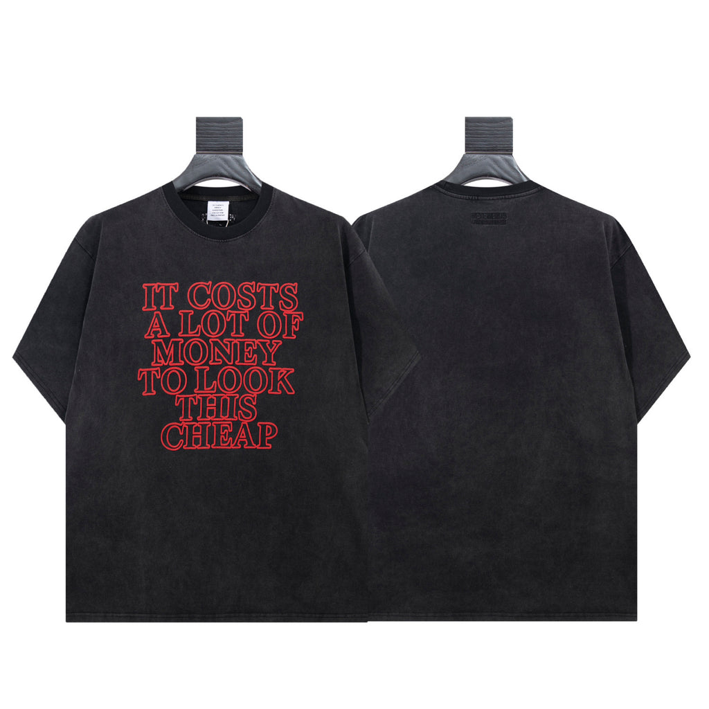 Vetements Very Expensive T-Shirt 'Washed Black'