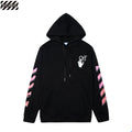 OFF-WHITE Gradient Arrow Graphic Hoodie – Black & White