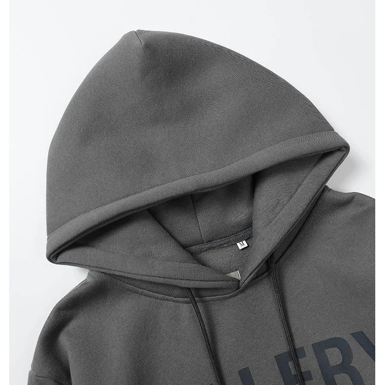 Gallery Dept. FLAME SLEEVE GRAY Hoodie