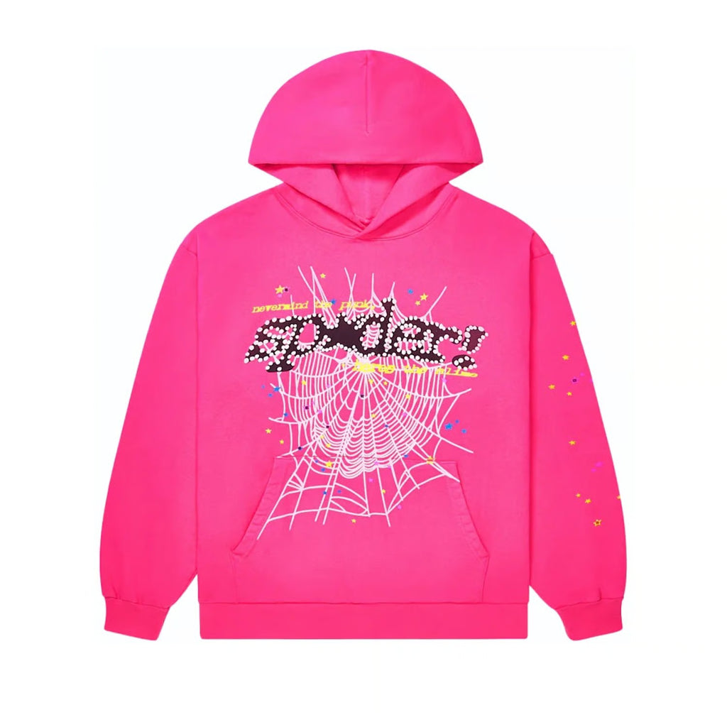 Sp5der Web Hoodie Pink/Black