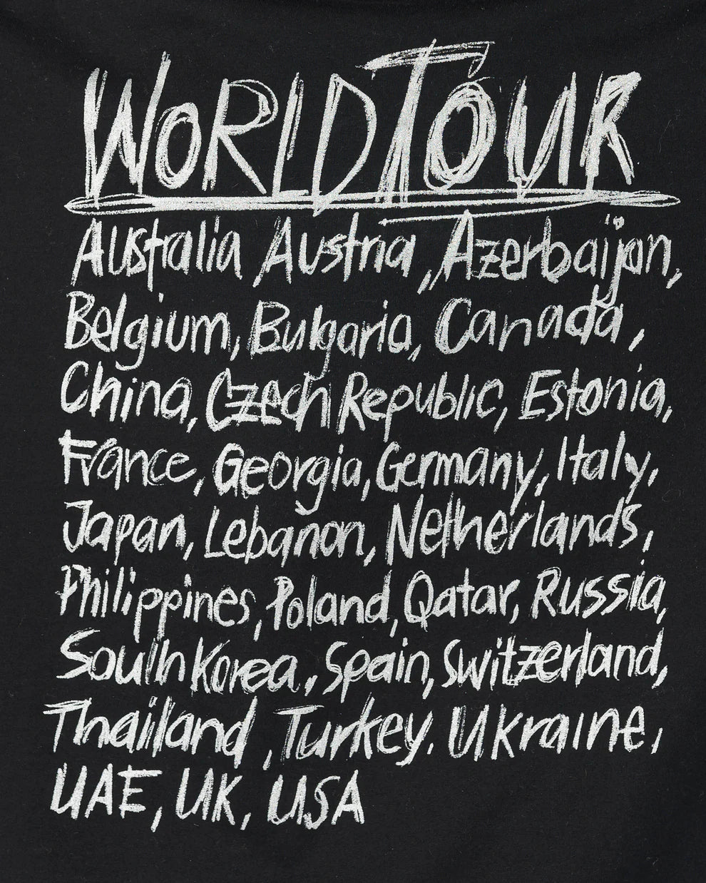 VETEMENTS World Tour T-Shirt in Black